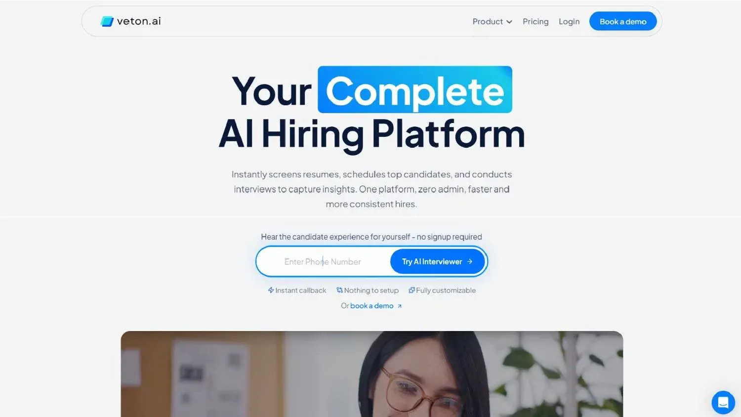 AI hiring platform