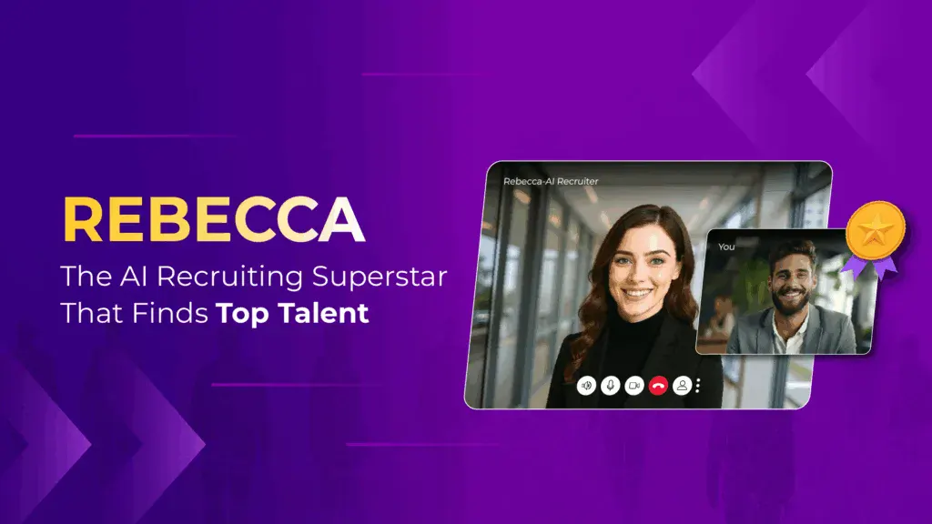 AI video interview platform Rebecca conducting candidate screening