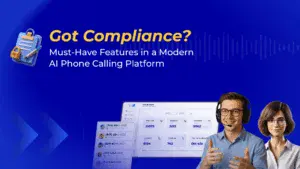 Features of an AI phone calling platform