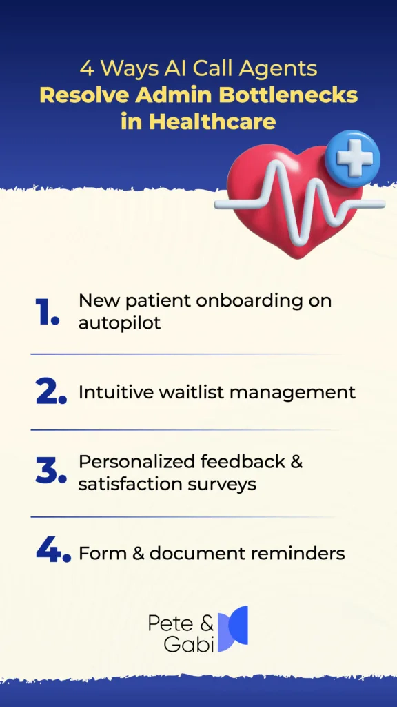 4 Ways AI Call Agents Resolve Admin Bottlenecks in Healthcare