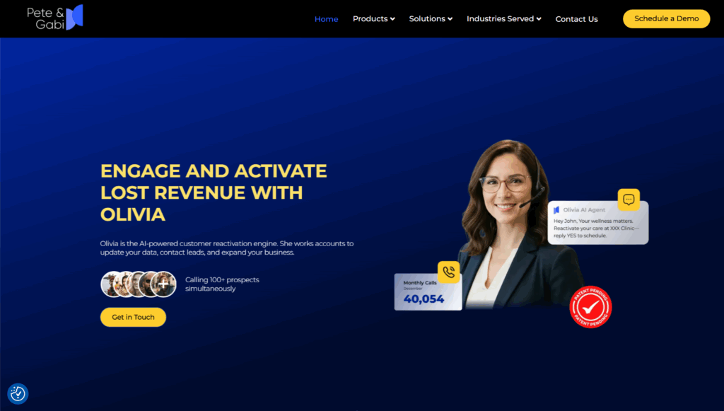 Olivia AI Sales Agent by Pete & Gabi