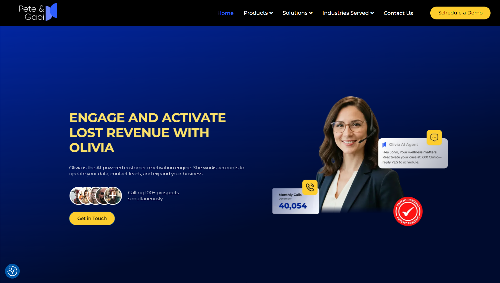 Olivia AI Sales Agent by Pete & Gabi