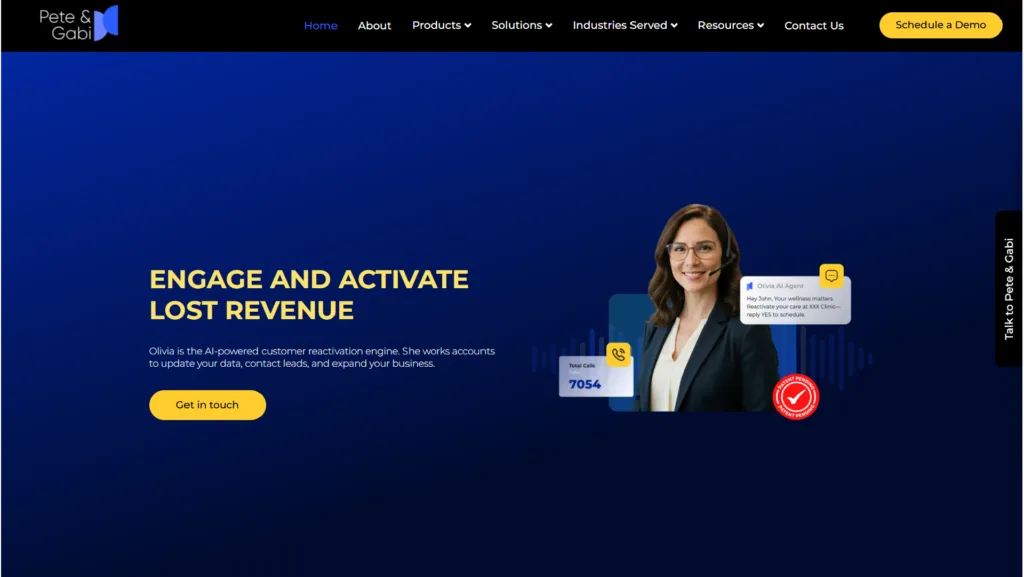 Olivia by Pete & Gabi’s conversational AI