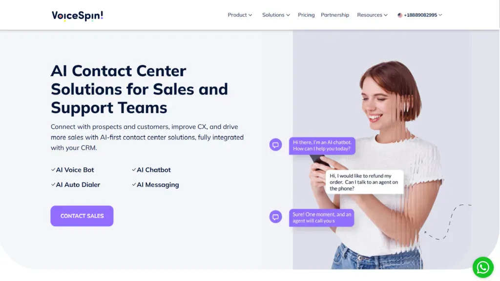 VoiceSpin AI Contact Center