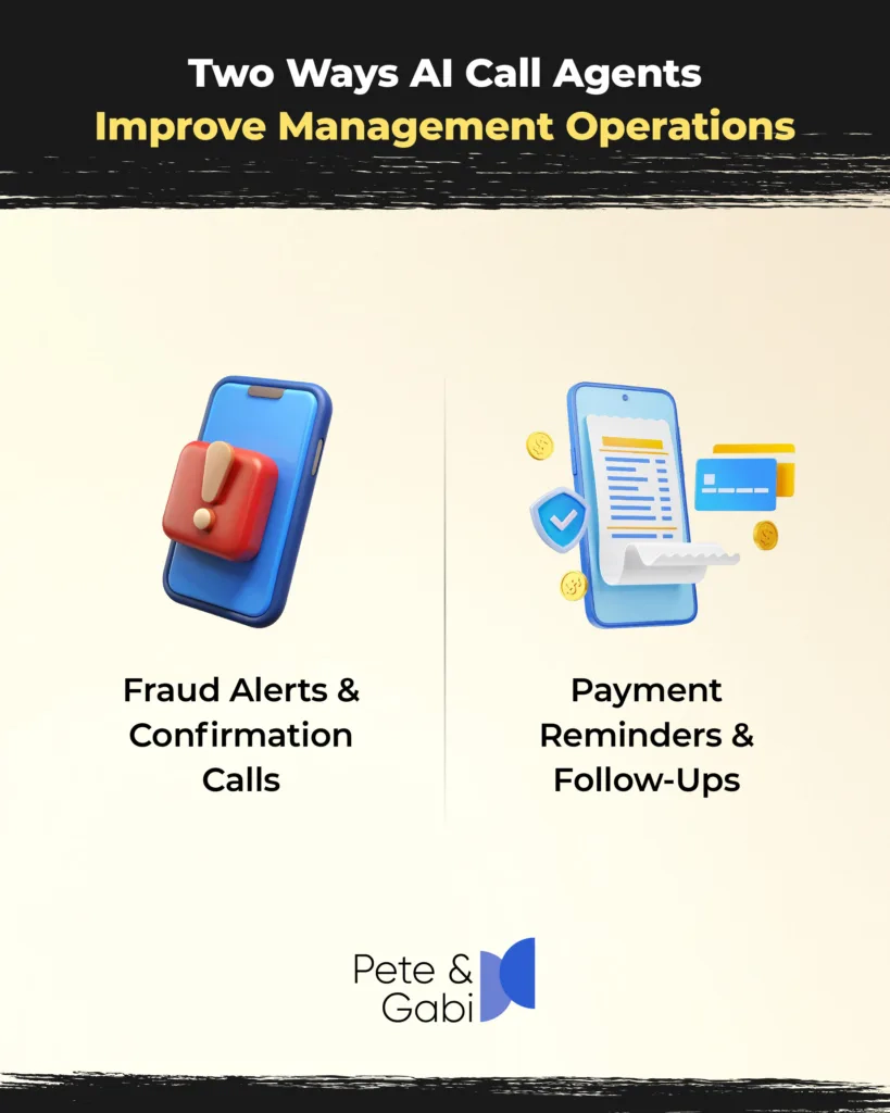 Two Ways AI Call Agents Improve Management Operations