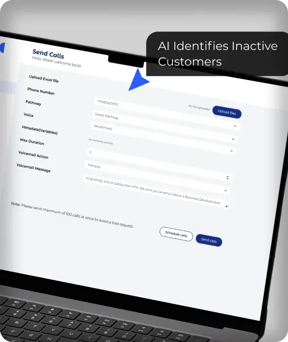 Send Calls via Pete & Gabi - AI Calling Agent
