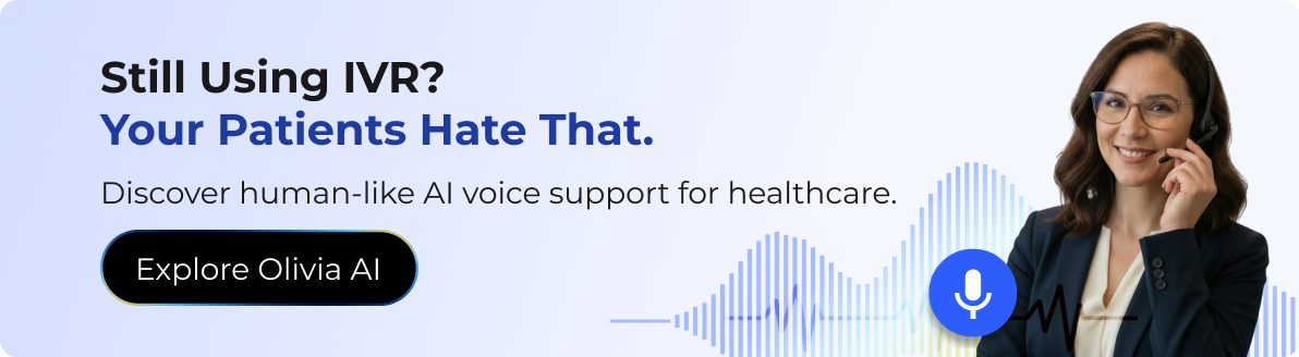 Olivia AI voice agent providing human-like patient support and healthcare call automation