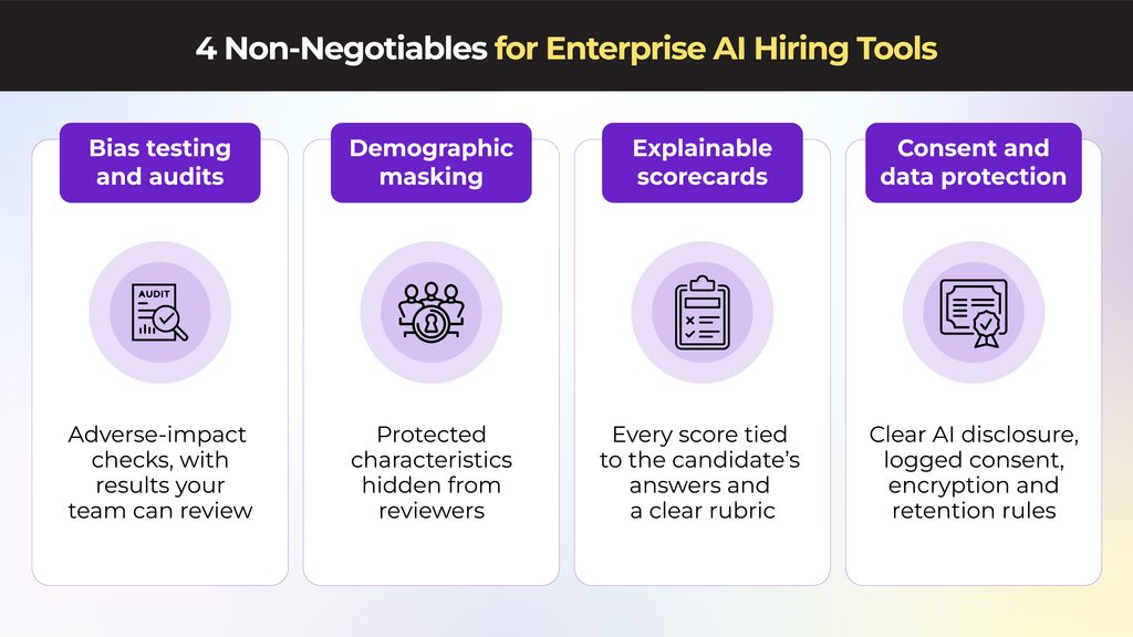 4 Non-Negotiables for Enterprise AI Hiring Tools